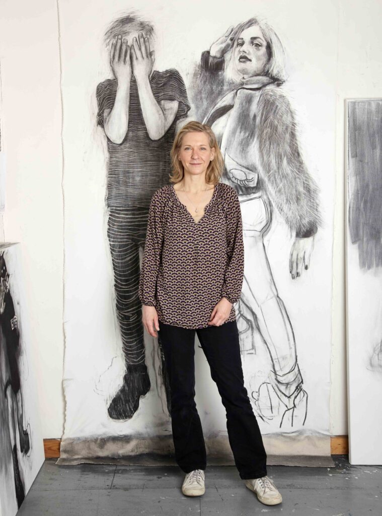 Nicola Grellier with her Future Giants by Sarah Edmonds Marketing