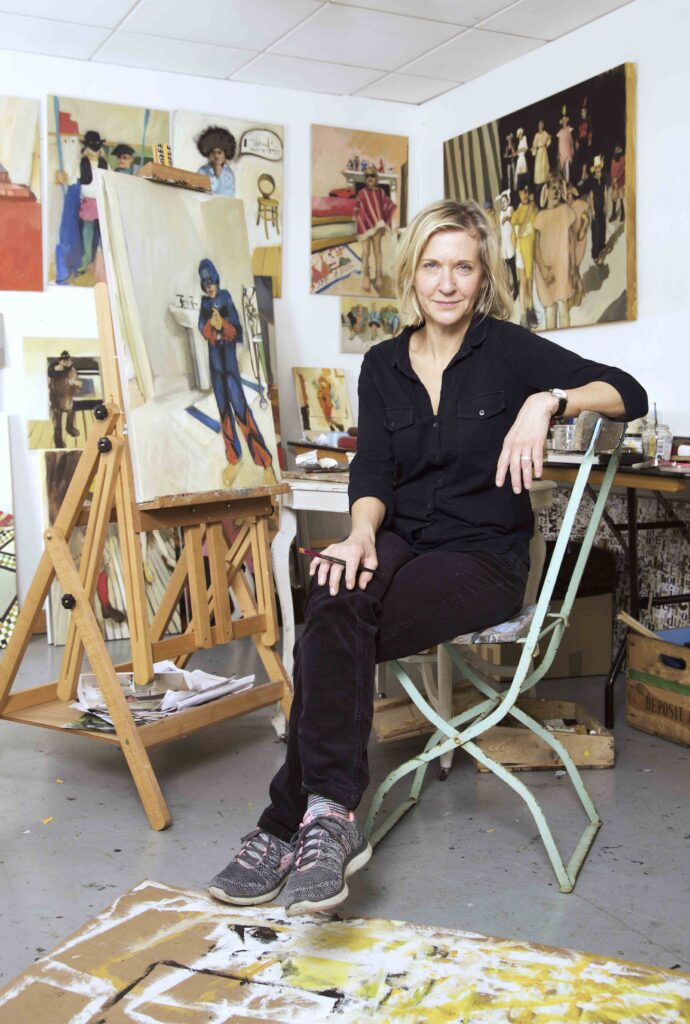 Nicola Grellier in her studio by Sarah Edmonds Marketing